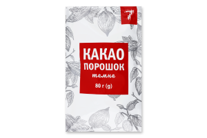 Какао Семерка 80 г пак. Темне