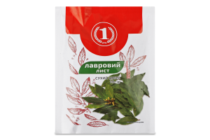 Лист лавровый сухой целый ТМ "1" м/у 10г