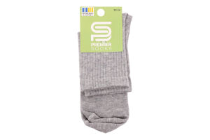 Шкарпетки підл Premier socks вис спорт сірі р22-24