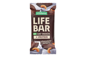 Батончик Lifebar протеїн вівсян смак шокол органіч