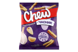 Сухарики пшенично-житні Часник Chew м/у 110г