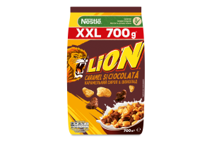 Сніданок сухий готовий з вітамінами та мінеральними речовинами Caramel&Chocolate Lion м/у 700г