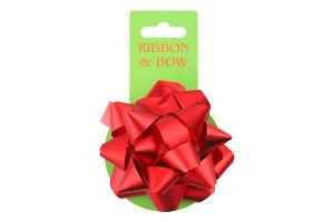 Набор украшений для оформления подарка 10см №20190911KYBOW036-27 Бант+Лента Greenwich Products Co. Limited 2шт в ассорт