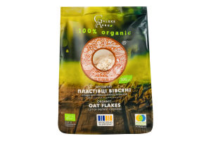 Хлопья овсяные мгновенного приготовления резаные органические Galeks Agro м/у 300г