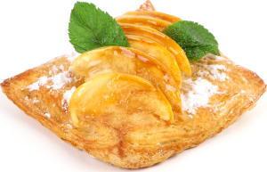 Дениш с персиками