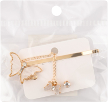 Набір сережок жовтий метал в асортименті LF25051569