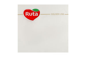 Салфетки бумажные 3-х слойные с ароматом экзотик белые 325х325мм Golden line Ruta 20шт