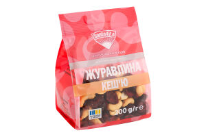 Асорті фруктово-горіхове Журавлина-кеш'ю Корисна колекція Santa Vita м/у 200г