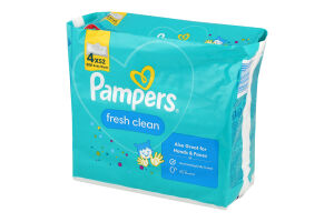 Серветки дитячі вологі Fresh clean Pampers 208шт