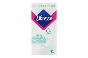Прокладки щоденні гігієнічні Pure Sensitive Regular Libresse 26шт