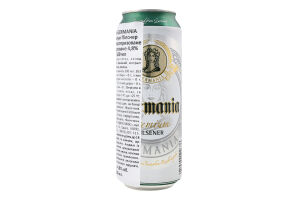 Пиво Germania Premium Пільзнер 0,5л з/б 4,8% И676