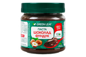 GREEN LEAF Паста шоколадно-фундучна з солодкою стевією 200г