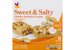 Ahold Chewy Granola Bars Sweet & Salty Peanut - 6 CT