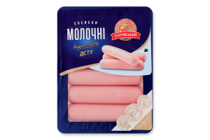 Сосиски Молочні Салтівський М'ясокомбінат в/с лоток 0.275кг
