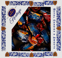 Цукерки глазуровані кондитерською глазур'ю Курага з волоським горіхом Amanti к/у 0.4кг