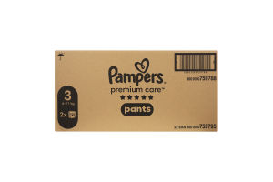 Трусики-підгузники дитячі 6-11кг 3 Premium Care Pampers 48шт