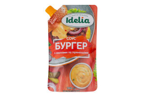 Соус с овощами и пряностями Бургер Idelia д/п 180г