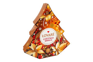 Бленд чая черного и зеленого листового с пряностями Christmas miracle Lovare к/у 100г