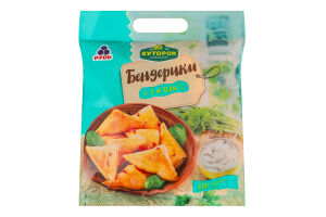 Бендерики быстрозамороженные c мясом Хуторок Селянський м/у 600г