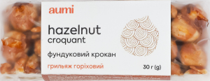 Грильяж горіховий Фундуковий крокан Aumi м/у 30г