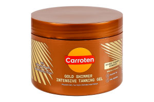 Гель для тела для интенсивного загара с золотистым шимером Carroten 150мл