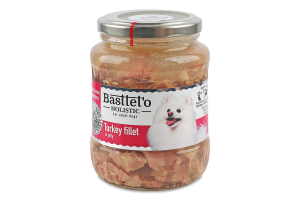 Корм д/собак шматочки філе індички в желе 360г твіст/б Басттет"о