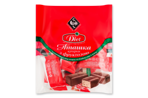 Цукерки глазуровані з фруктозою Пташка Diet Zhytomyr Lasoshchi м/у 180г