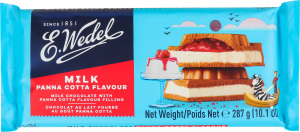 Шоколад молочный с вкусом панна котты E.Wedel м/у 287г