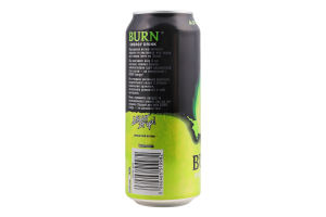Напій енергетичний безалкогольний сильногазований Яблуко-ківі Burn з/б 500мл