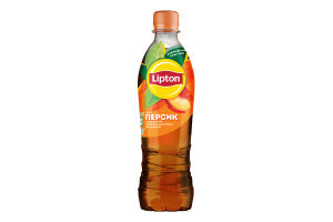 Чай холодний чорний Персик Lipton п/пл 500мл