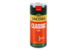 Напиток молочный 0.7% с кофе стерилизованный Classic IcePresso Jacobs ж/б 250мл
