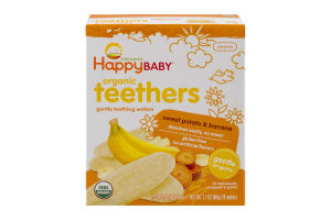 HappyBaby Organics Organic Teethers Sweet Potato & Banana - 12 PK