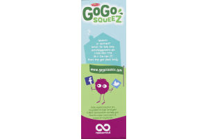 GoGo Squeez Applesauce On The Go Pouches Apple Berry - 4 CT