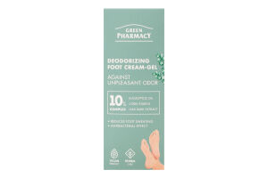 Крем-гель д/ніг Проти неприємного запаху дезодоруючий 75мл Green Рharmacy