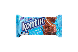 Печенье-сэндвич молочный со вкусом кокоса Super Kontik Konti м/у 90г