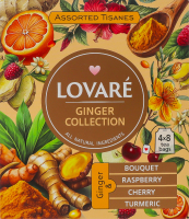 Чай трав'яний асорті Імбирний Ginger collection Lovare к/у 32х1.8г