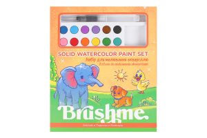 Набор для рисования акварелью №PAINTS3 Животные Brushme 1шт