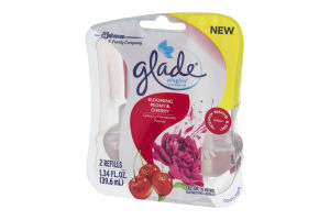 Glade PlugIns Scented Oil Refills Blooming Peony & Cherry - 2 CT