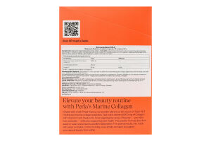 Дієтична добавка PERLA® Морський колаген зі смаком персика, 30 стіків по 5,7 г. З підсолоджувачем.