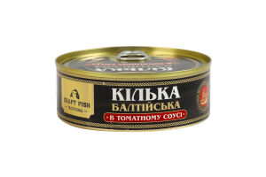 Килька балтийская в томатном соусе стерилизованная Traditional Craft Fish ж/б 240г