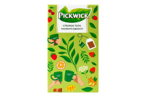 Набор Напиток фруктово-травяной Variation yellow + Чай черный ассорти + Чашка стеклянная 340мл Pickwick к/у 3шт