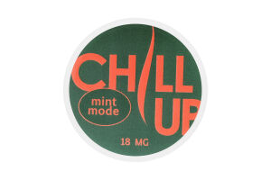 Подушечки никотиносодержащие бестабачные для орального использования с подсластителями Chill Up Mint mode 20шт