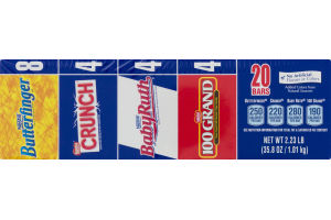 Nestle Candy Bars Variety Pack - 20 CT