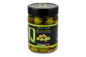 Оливки Quattrociocchi зелені солодк зі спеціям б/к