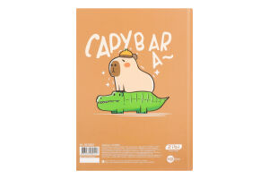 Щоденник шкільний Kids Line Capybara В5 тверда обкладинка-сендвіч матова ламінація+ структурний лак 48аркушів ZiBi