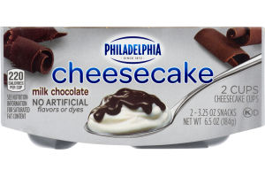 Philadelphia Cheesecake Cups Milk Chocolate - 2 CT