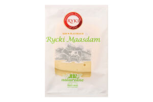 Сир 45% напівтвердий пластини Maasdam Ryki м/у 125г