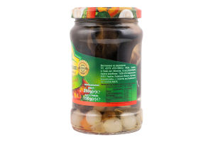Гриби Шиітаке мариновані з овочами 250г твіст/б Rio