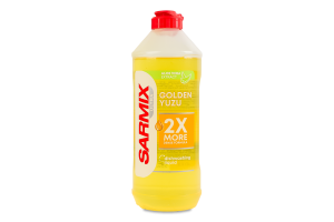Средство для мытья посуды гелеобразное Golden yuzu Ultra Sarmix 500мл