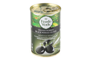 Маслины с косточкой консервированные стерилизированные Feudo Verde 300г